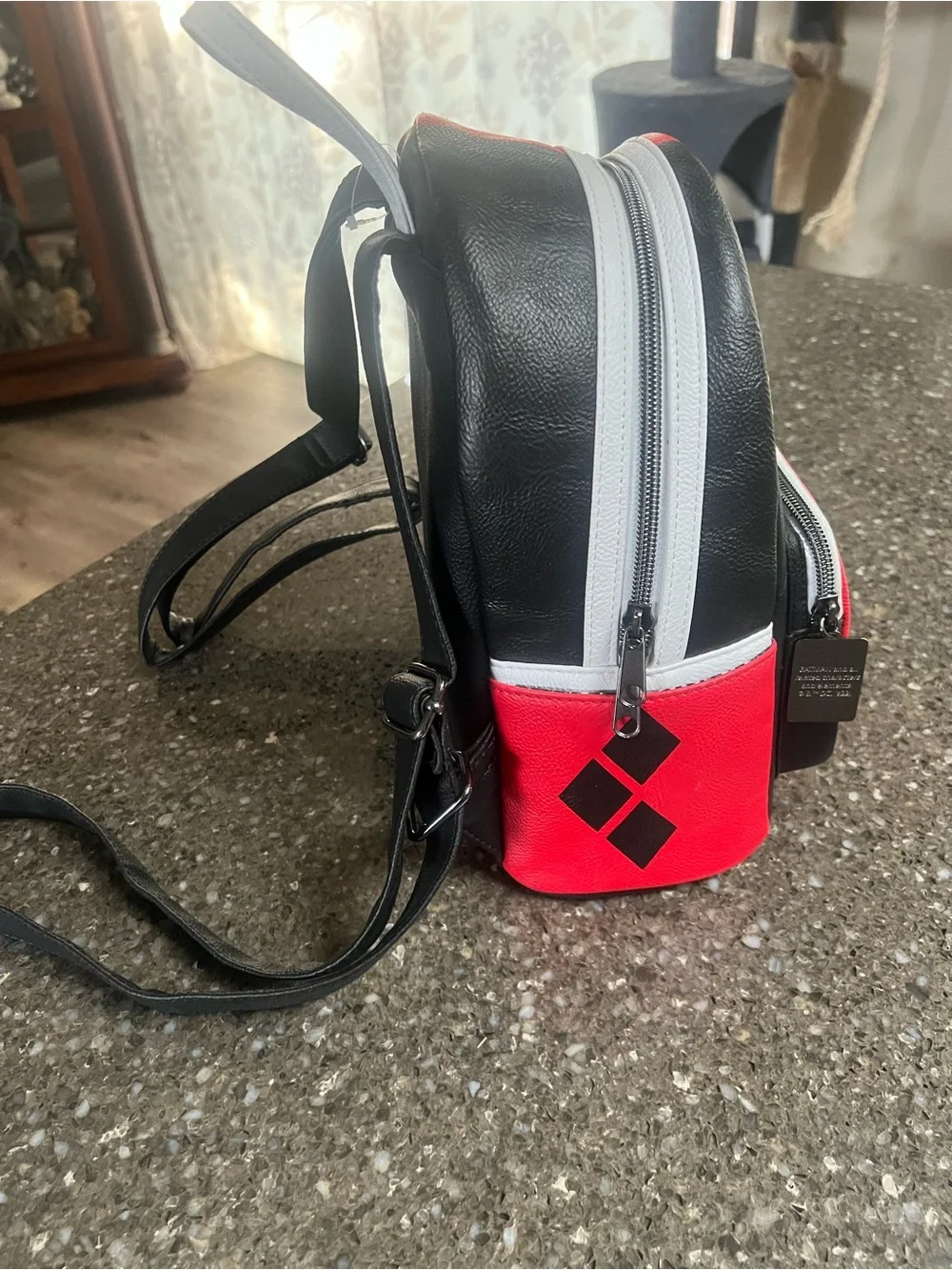 Loungefly DC Comics Harley Quinn Mini Backpack Exclusive 30th Anniversary EUC